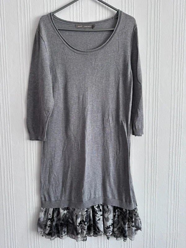 Next Next spring fine knit dress uk 14 cotton