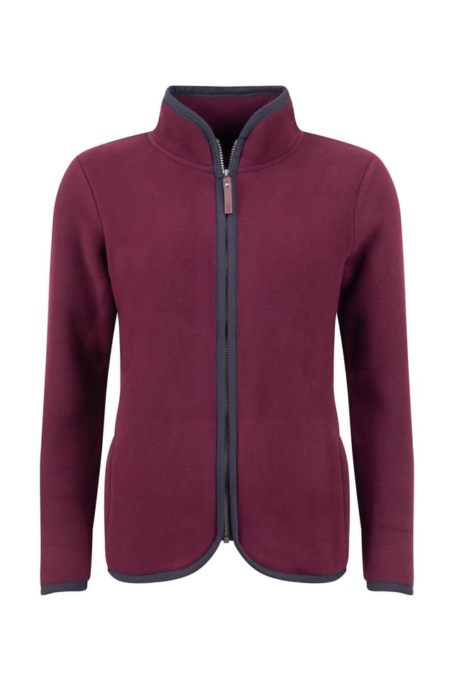 Weird Fish Weird Fish Women's Tiana Full Zip Polar Fleece in Aubergine - 2