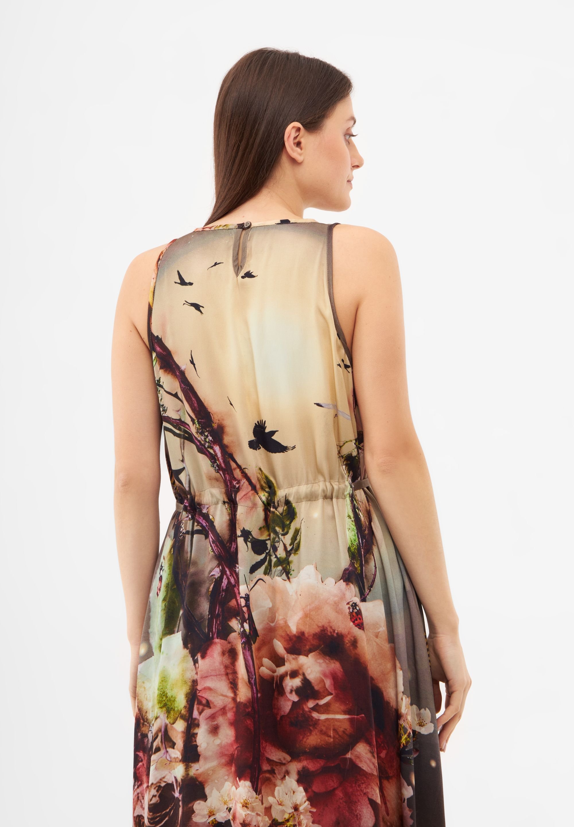 Bolongaro Trevor Bolongaro Trevor Women's Floral Print Parachute Day Dress in White - 3