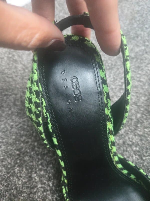 ASOS Slingback high heeled shoes size 9
