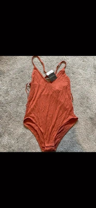 Topshop Topshop burnt orange bodysuit