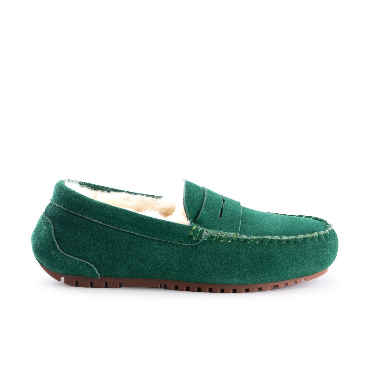 Aus Wooli Australia Aus Wooli Australia Women's Byronbay Cosy Moccasin in Green - 4
