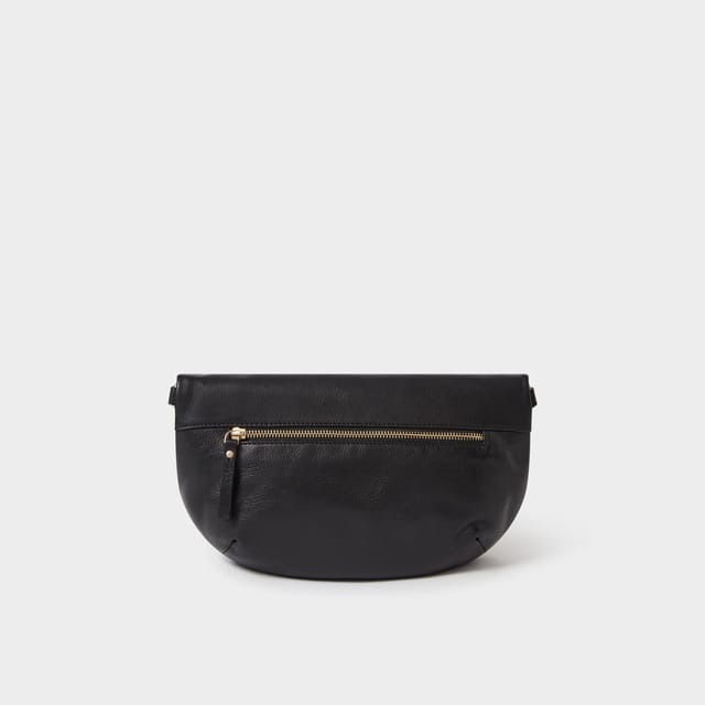 OSPREY LONDON OSPREY LONDON Women's The Luxe Milano Leather Sling Bag in Black - 3