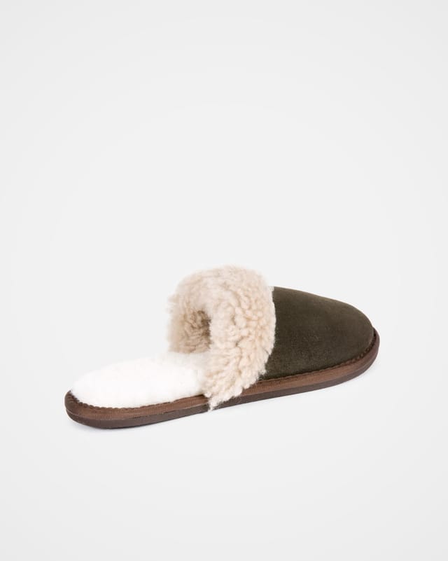 Celtic & Co Celtic & Co Women's Turnback Mules in Olive - 2