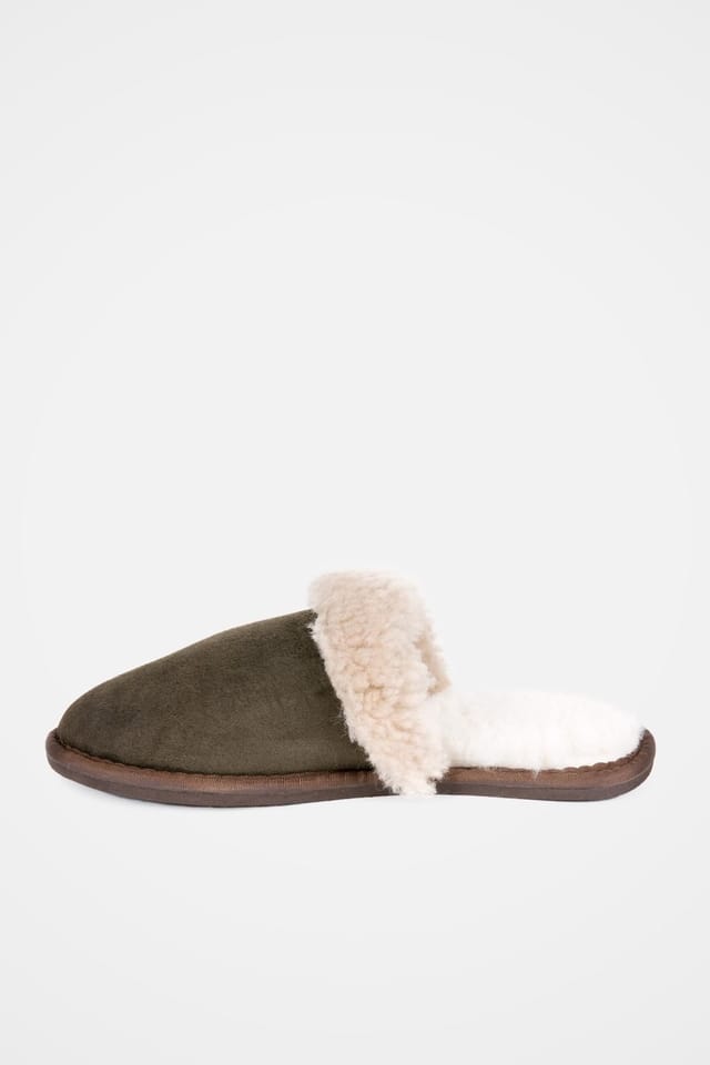 Celtic & Co Celtic & Co Women's Turnback Mules in Olive - 3