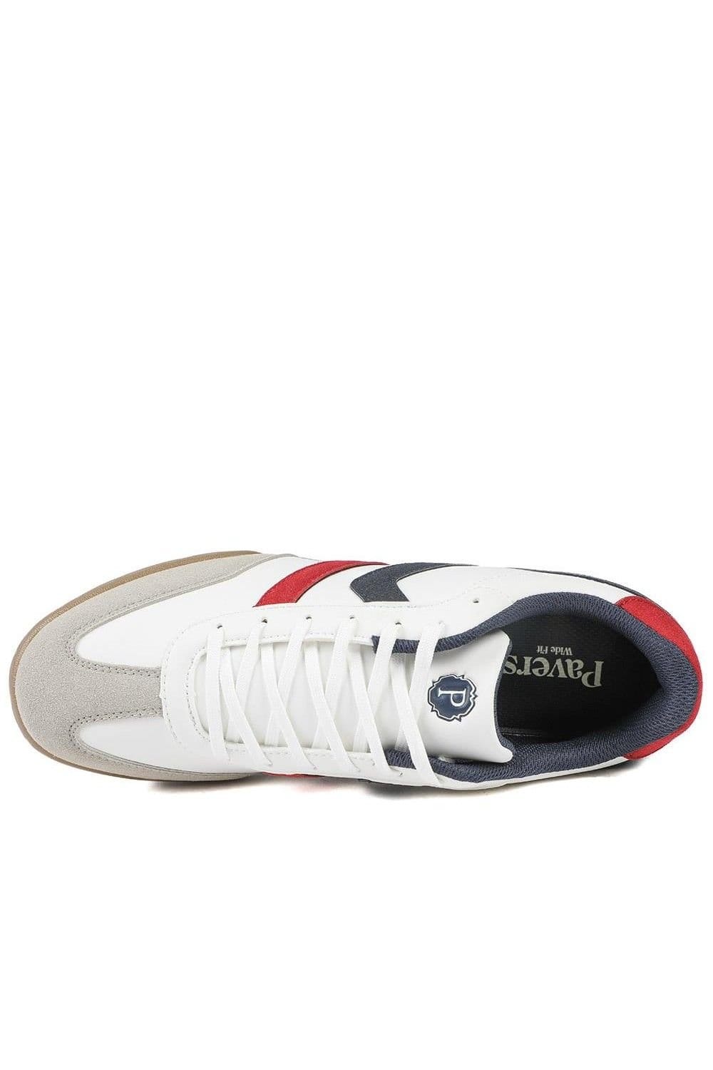 Pavers Pavers Men's Wide Fit Memory Foam Lace Up Trainers - 4