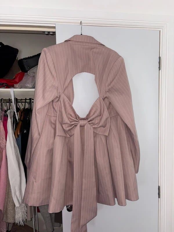 ASOS ASOS Luxe pink blazer dress
