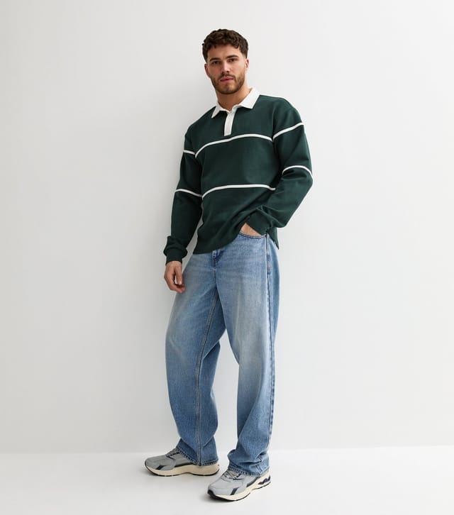 New Look Men's Blue Baggy Fit Jeans New Look - 2