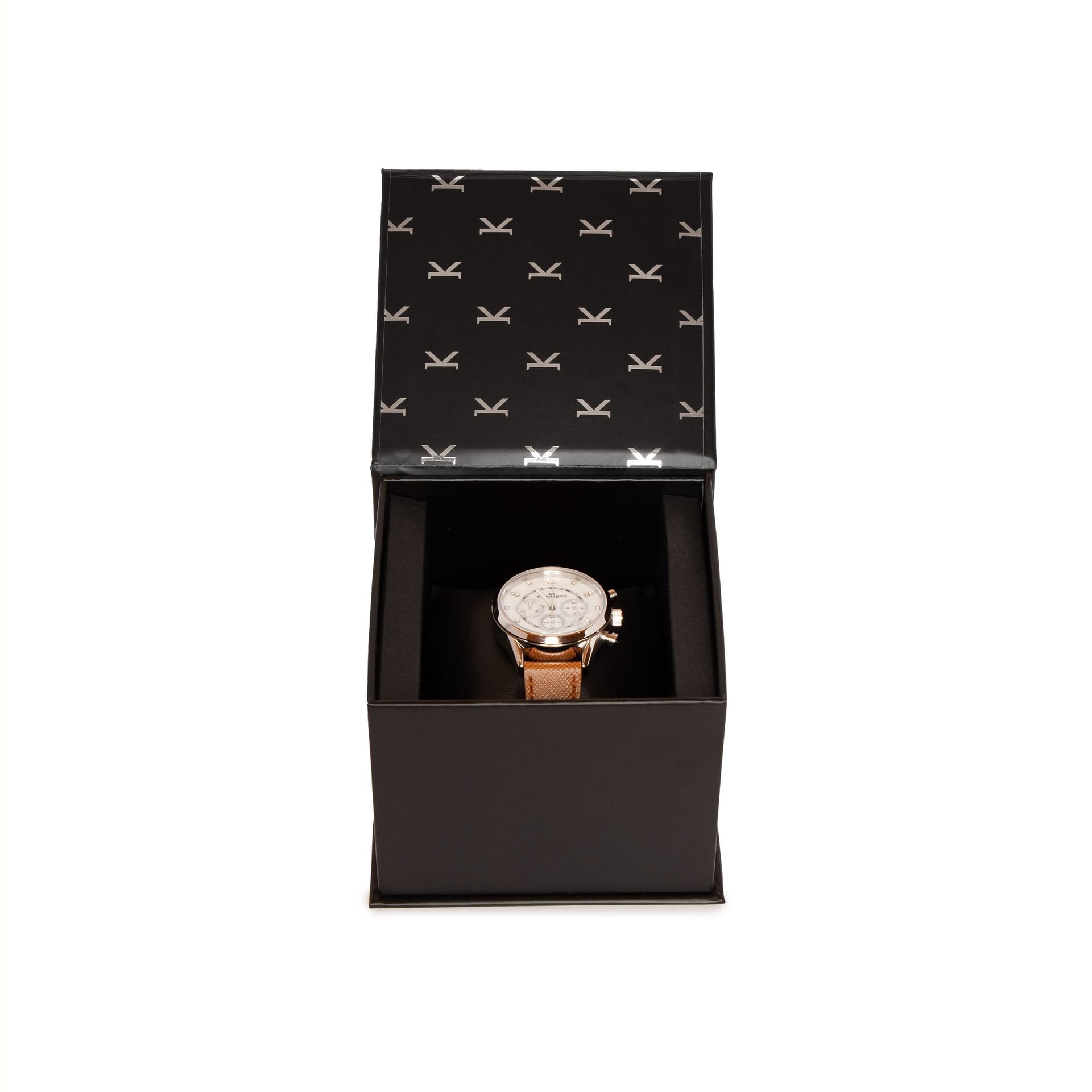 Kennett Kennett Women's Lady Savro Chronograph Watch - Mother of Pearl Dial, 34mm in Aqua - 4