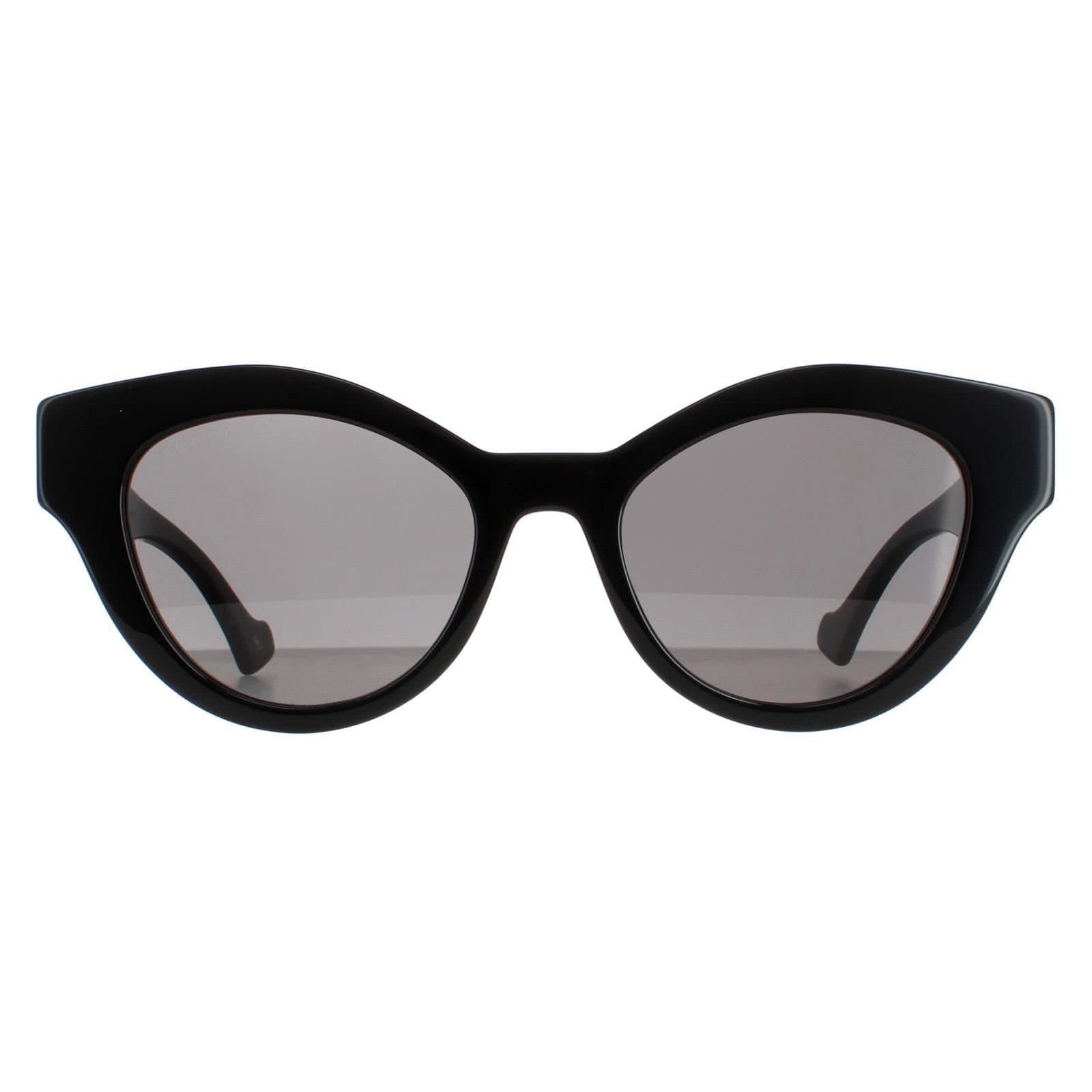 Gucci Gucci Women's Cat Eye Back Grey` GG0957S Sunglasses in Black
