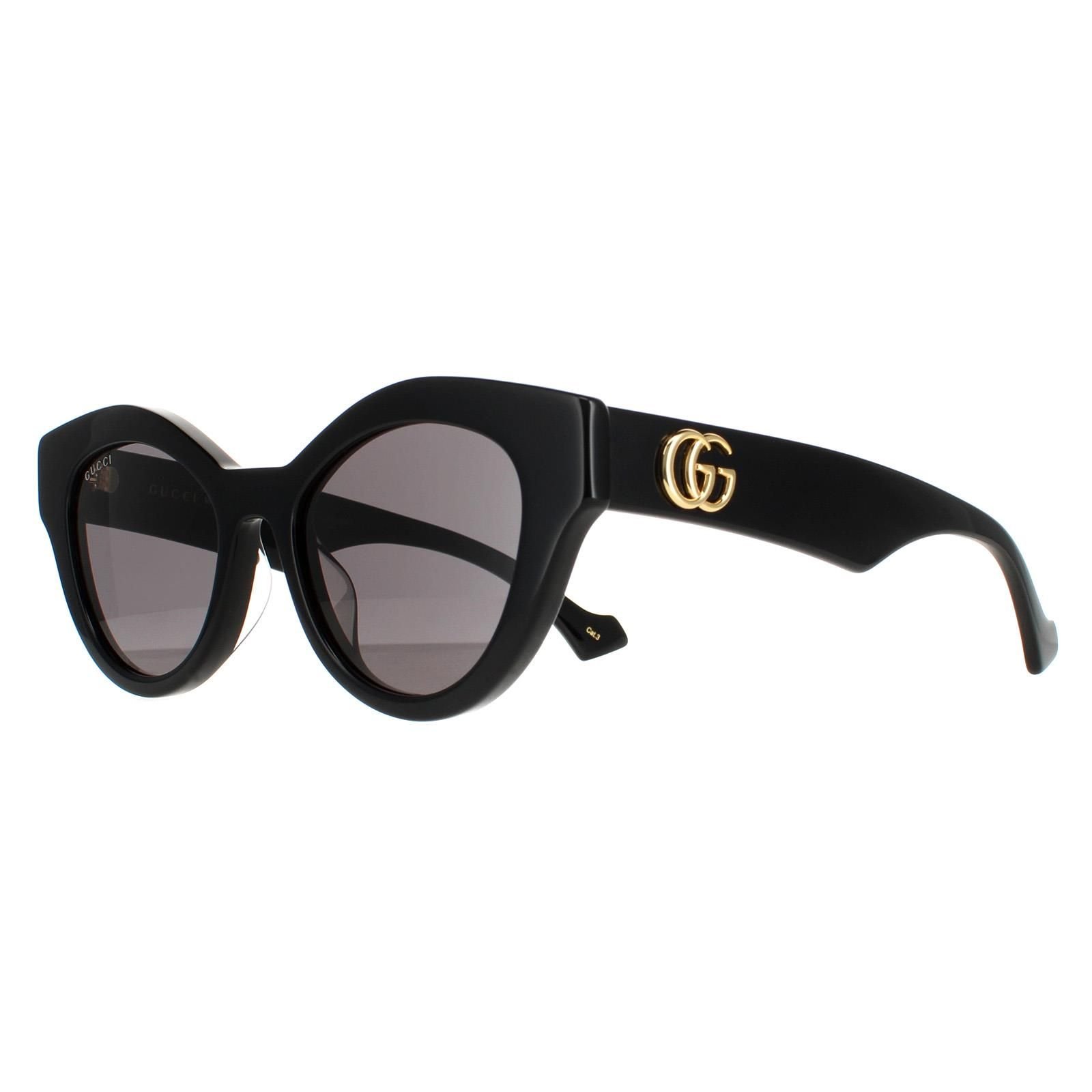 Gucci Gucci Women's Cat Eye Back Grey` GG0957S Sunglasses in Black - 2