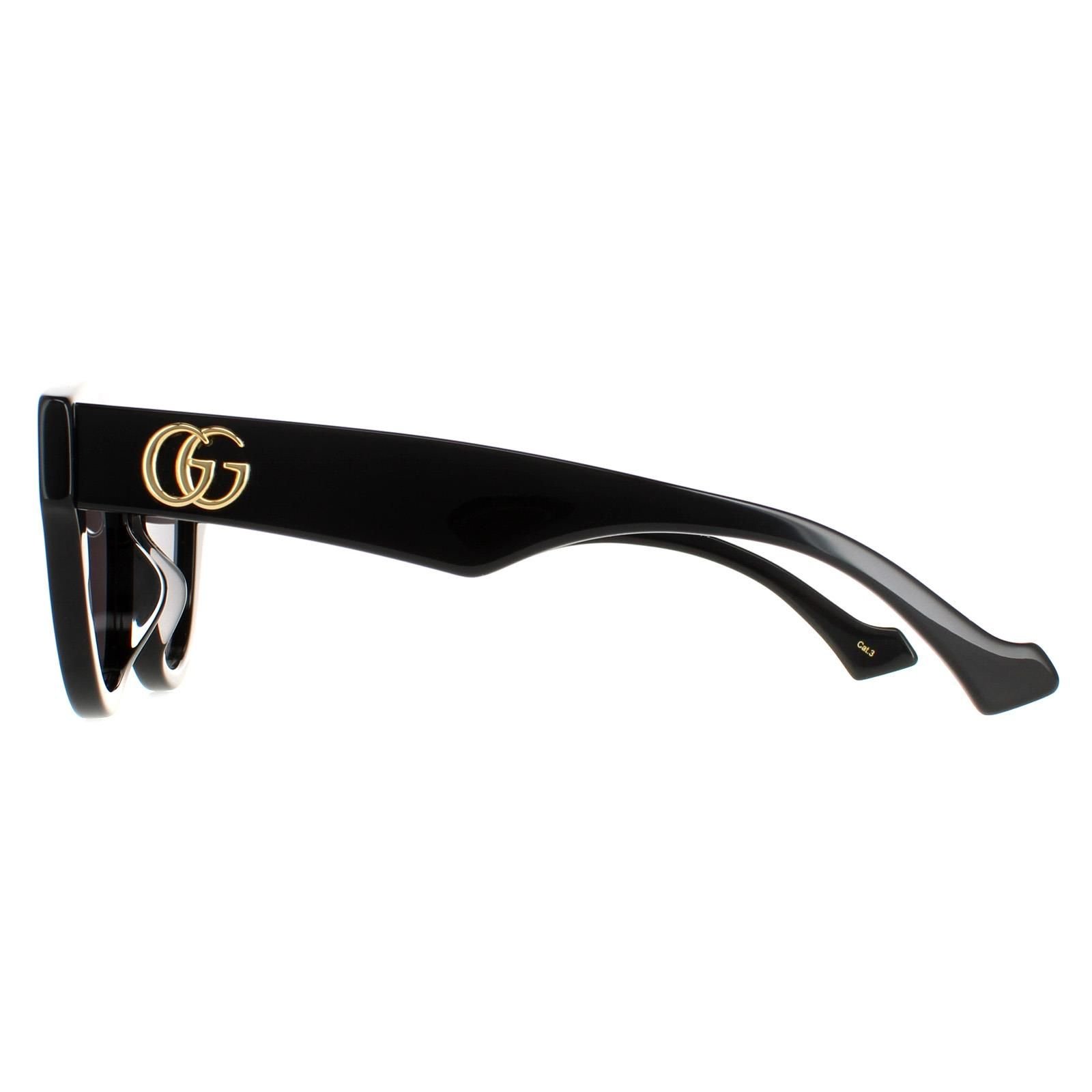 Gucci Gucci Women's Cat Eye Back Grey` GG0957S Sunglasses in Black - 3