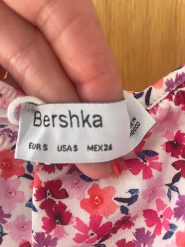 Bershka Bershka pink multi ruched mini dress