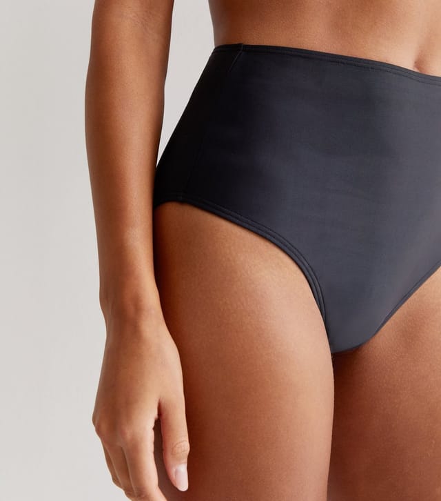 New Look Women's Black High Waist Bikini Bottoms New Look - 2