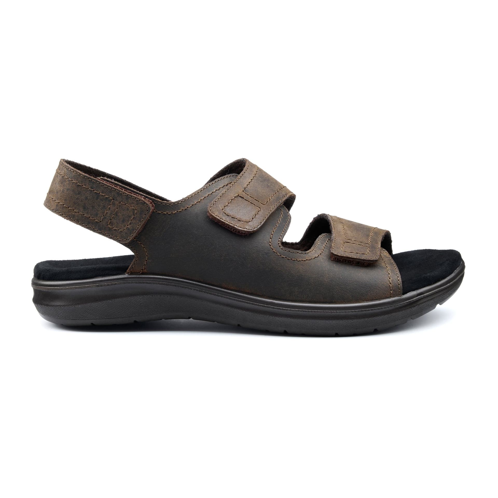 Hotter Hotter Men's 'Causeway' Classic Sandals in Dark Brown