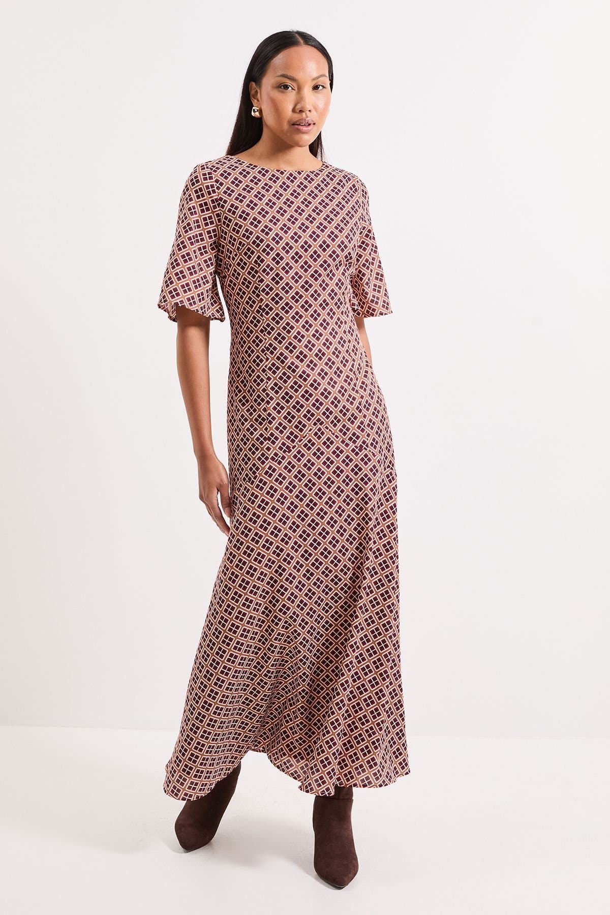 Principles Principles Women's Geo Maxi Dress in Red