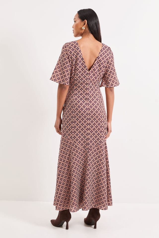 Principles Principles Women's Geo Maxi Dress in Red - 3