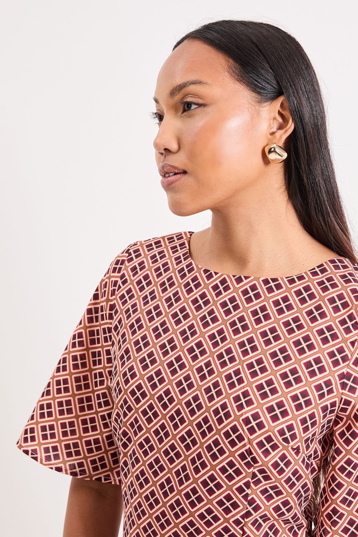 Principles Principles Women's Geo Maxi Dress in Red - 4