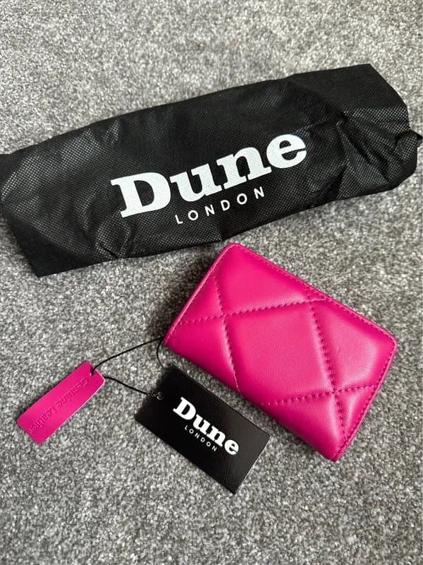 Dune London DUNE Pink genuine leather card purse wallet new with tags