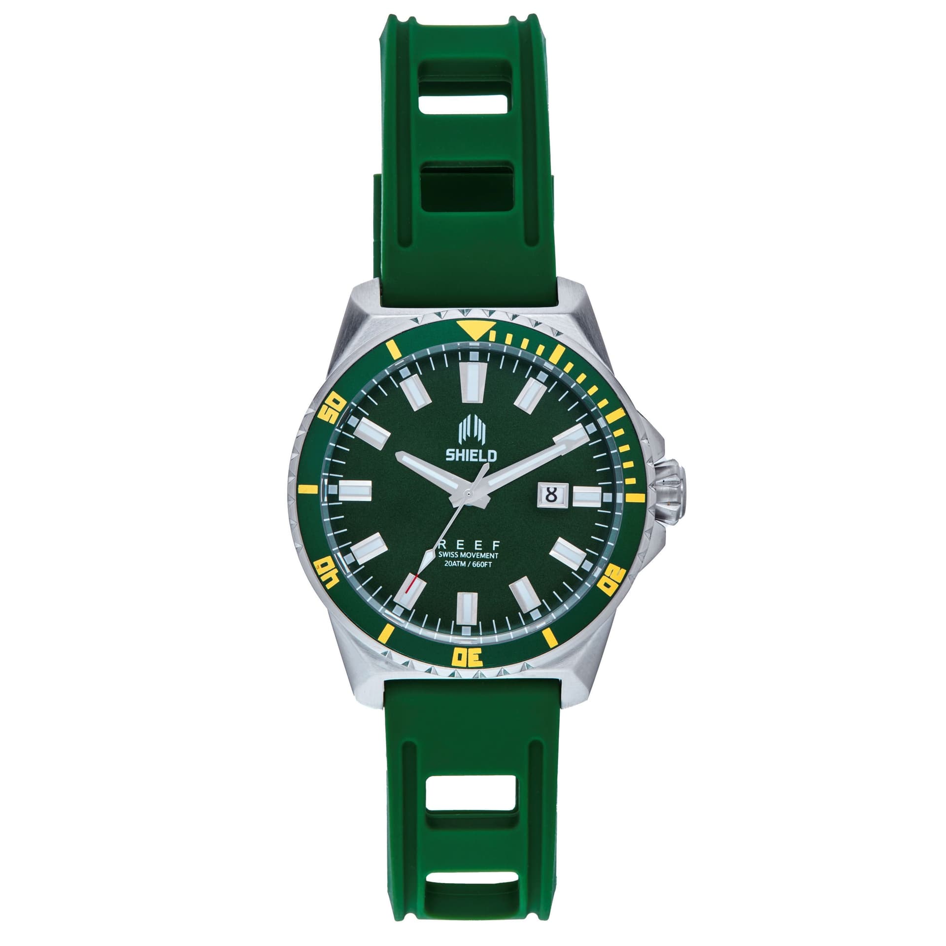 Shield Shield Men's Reef Strap Watch w/Date - Green
