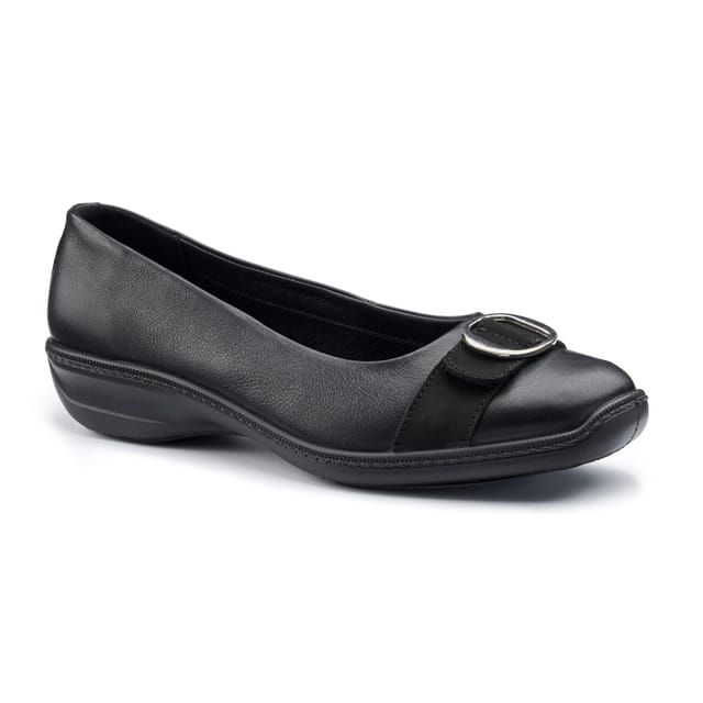 Hotter Hotter Women's Wide Fit 'Grace' Ballet Pumps in Black - 2