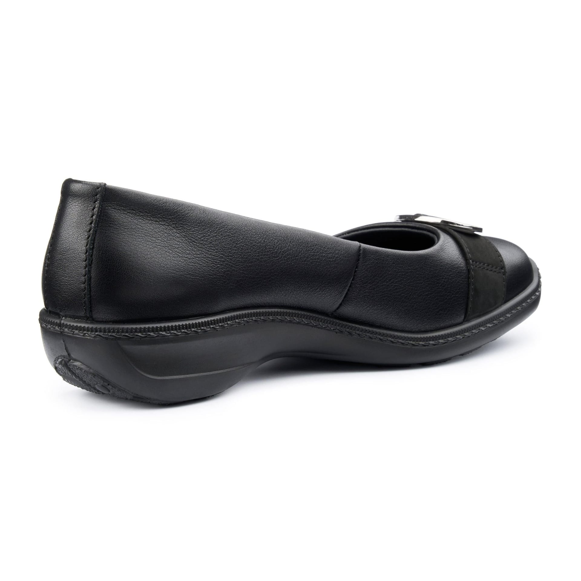 Hotter Hotter Women's Wide Fit 'Grace' Ballet Pumps in Black - 4