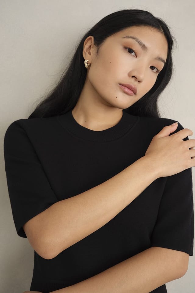 Hobbs London Hobbs London Women's Bridget Short Sleeve Knitted Midi Dress in Black - 3