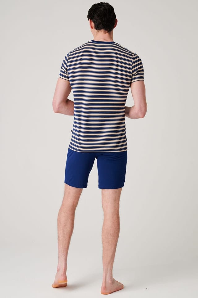 British Boxers British Boxers Men's "Sandstone" Bamboo Short Pyjama Set - 3
