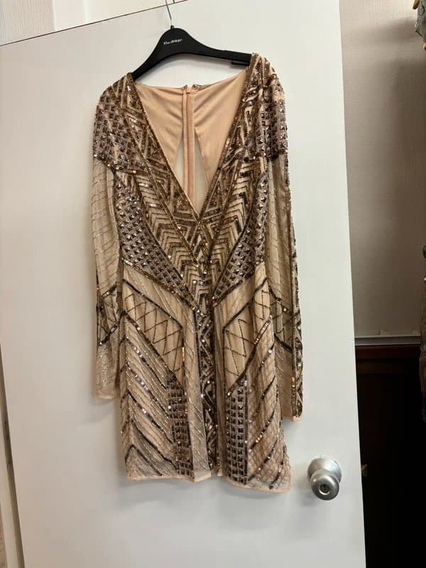no tag Embellished mesh dress