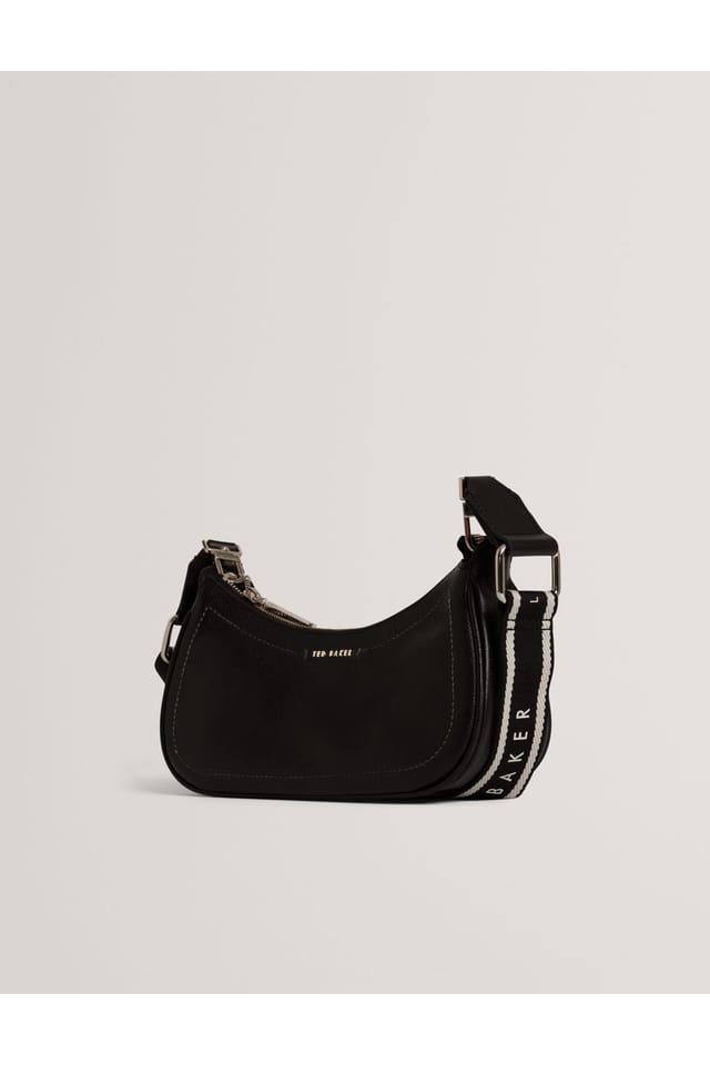 Ted Baker Ted Baker Women's Laarna Webbing Small Leather Shoulder Bag Black - 3