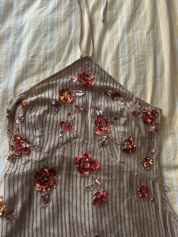 ASOS Design ASOS design embellished halter neck dress