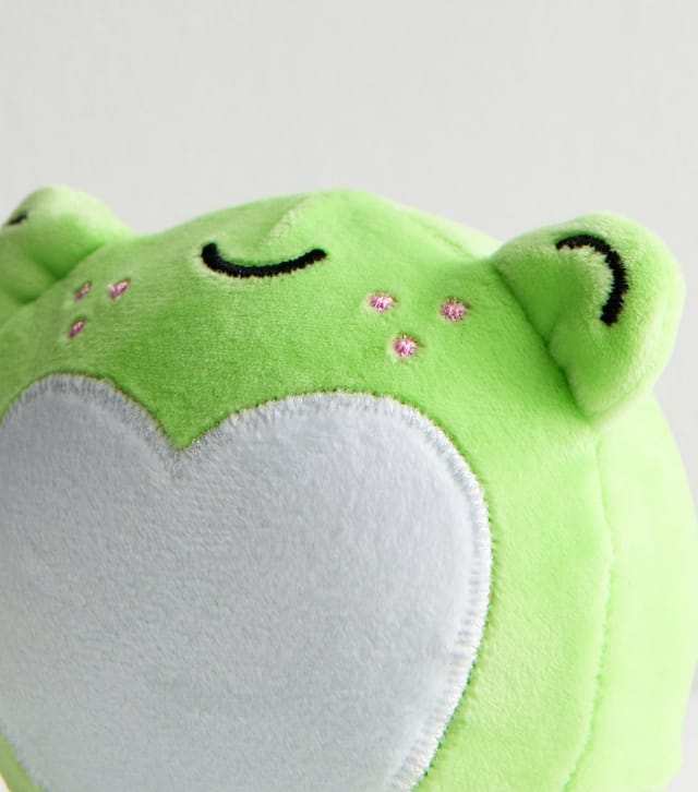 New Look Green Frog With Cheeks Fabric Stress Ball New Look - 2