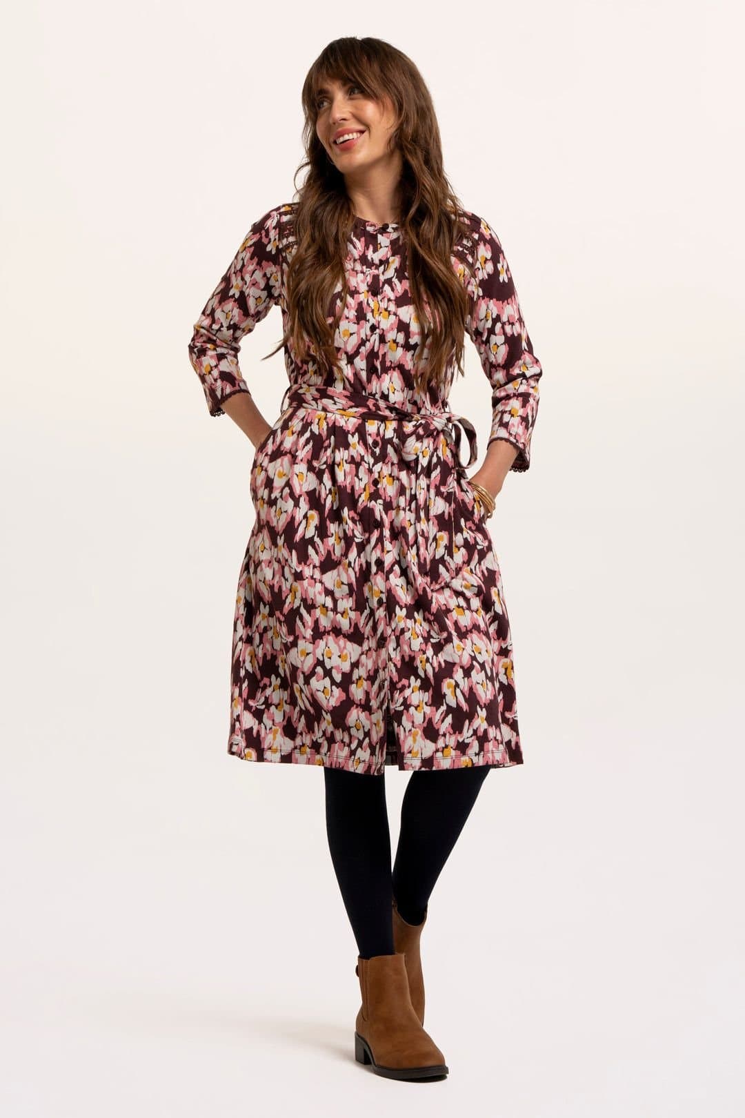 Brakeburn Brakeburn Women's Cypress Dress in Burgundy