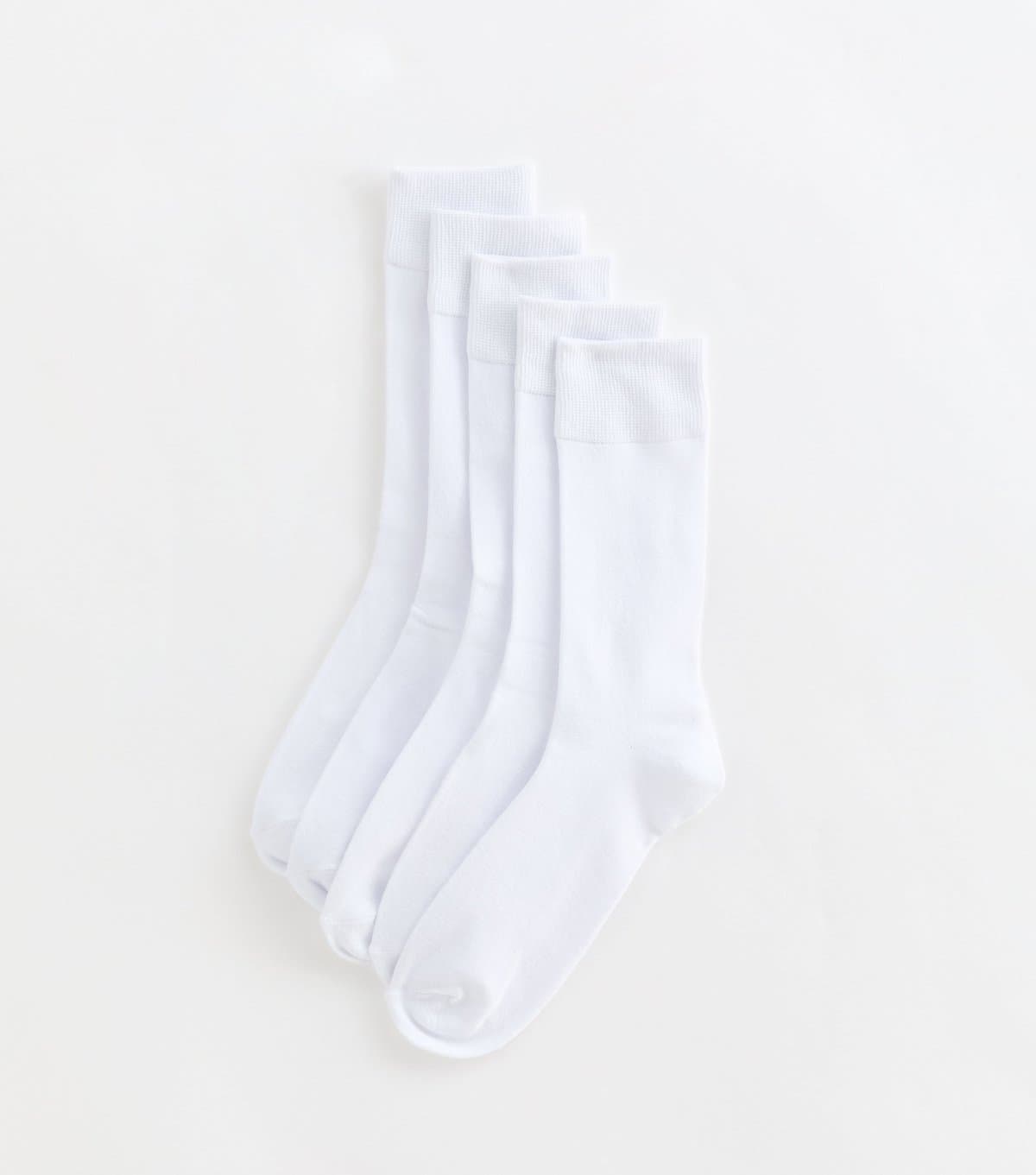 New Look New Look Men's Pack Of 5 White Socks