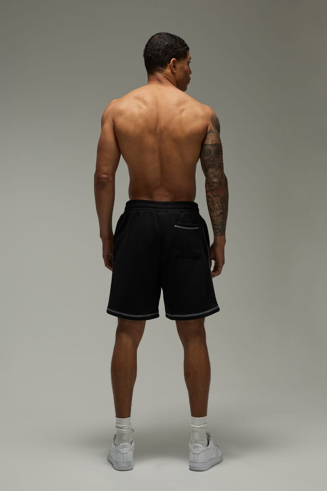 Training Dept. Training Dept. Men's Training Dept Contrast Stitch 7inch Short in Black - 2