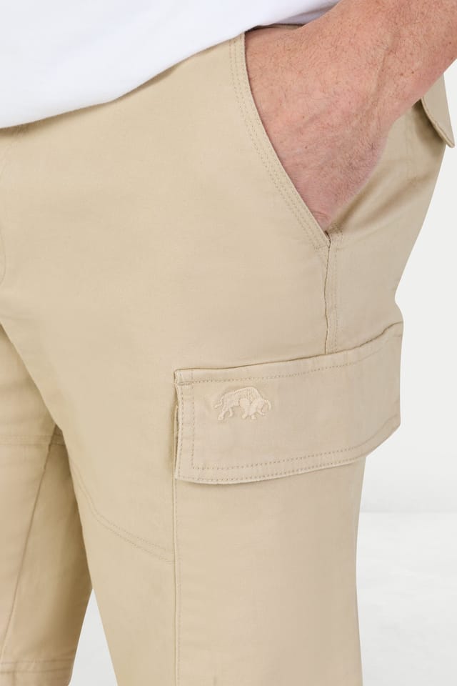 raging bull Raging Bull Men's Classic Cargo Short in Tan - 3
