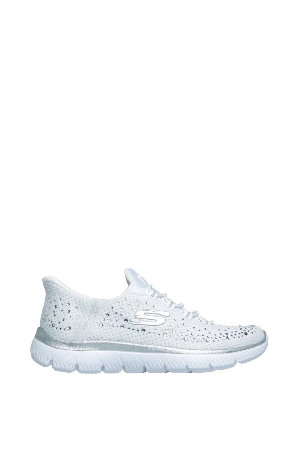Skechers Skechers Women's Summits Brilliant Shine Trainer in White - 4