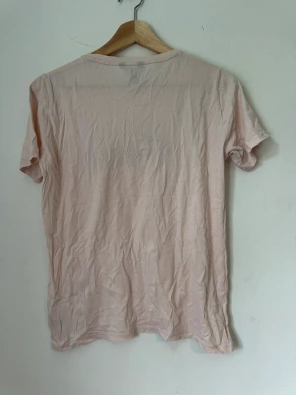 New Look Women’s light pink Merci t shirt leopard animal print