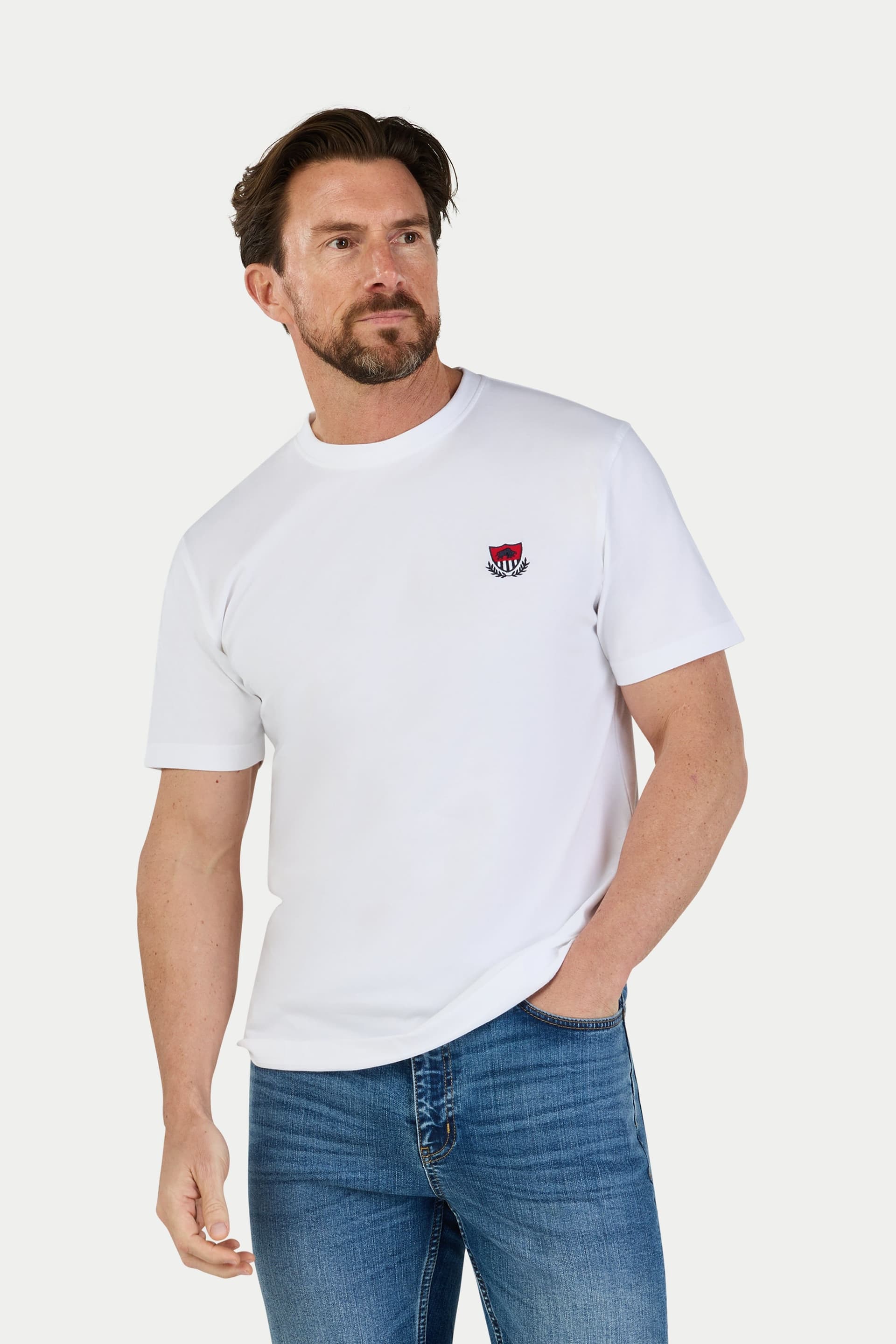 raging bull Raging Bull Men's Crest T-Shirt in White