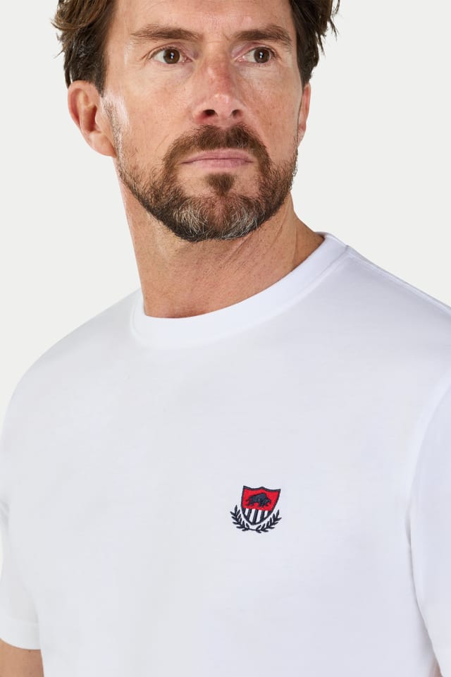 raging bull Raging Bull Men's Crest T-Shirt in White - 3