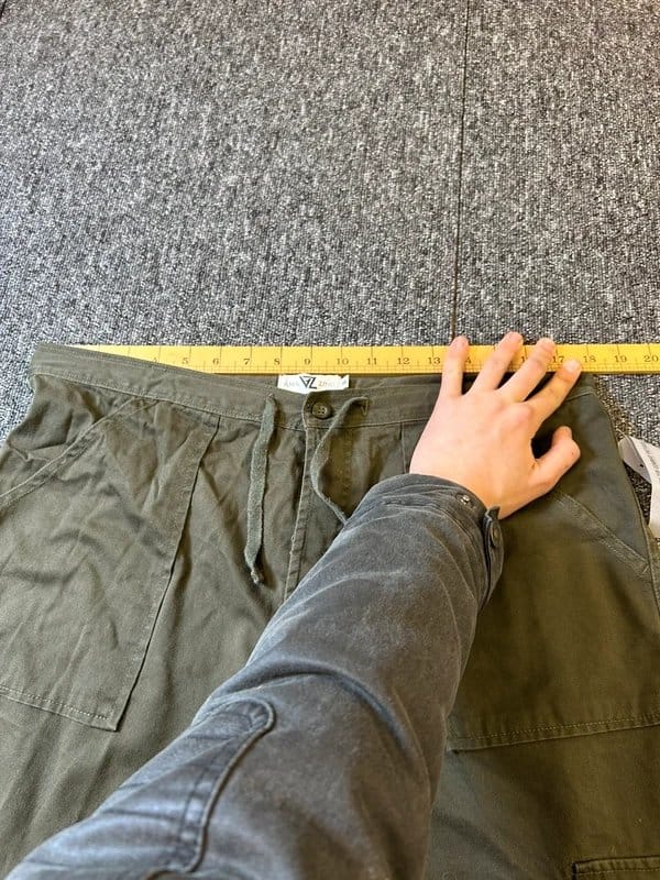 Amazing Khaki Cargo Trousers Size 14 with Zip-Off Bottoms