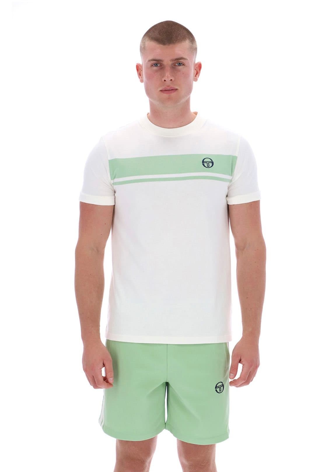 Sergio Tacchini Sergio Tacchini Men's Master T-Shirt White/Green in White