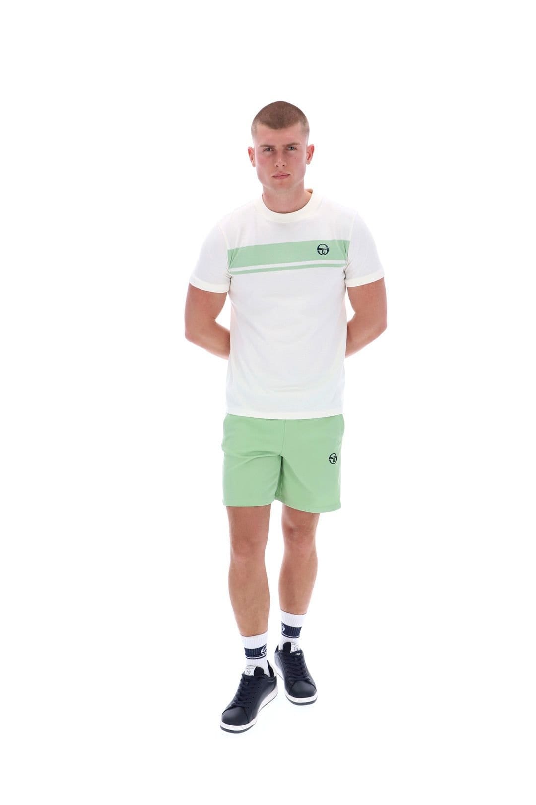 Sergio Tacchini Sergio Tacchini Men's Master T-Shirt White/Green in White - 4