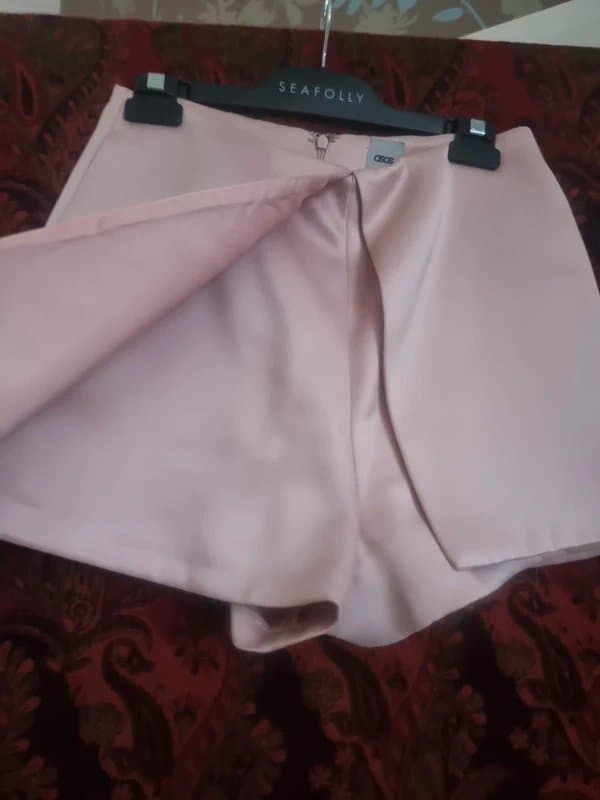ASOS Asos pink satin feel shorts