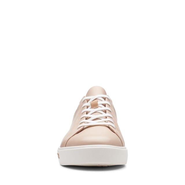Clarks Clarks Women's Un Maui Lace Blush Leather Trainers in Pink - 3