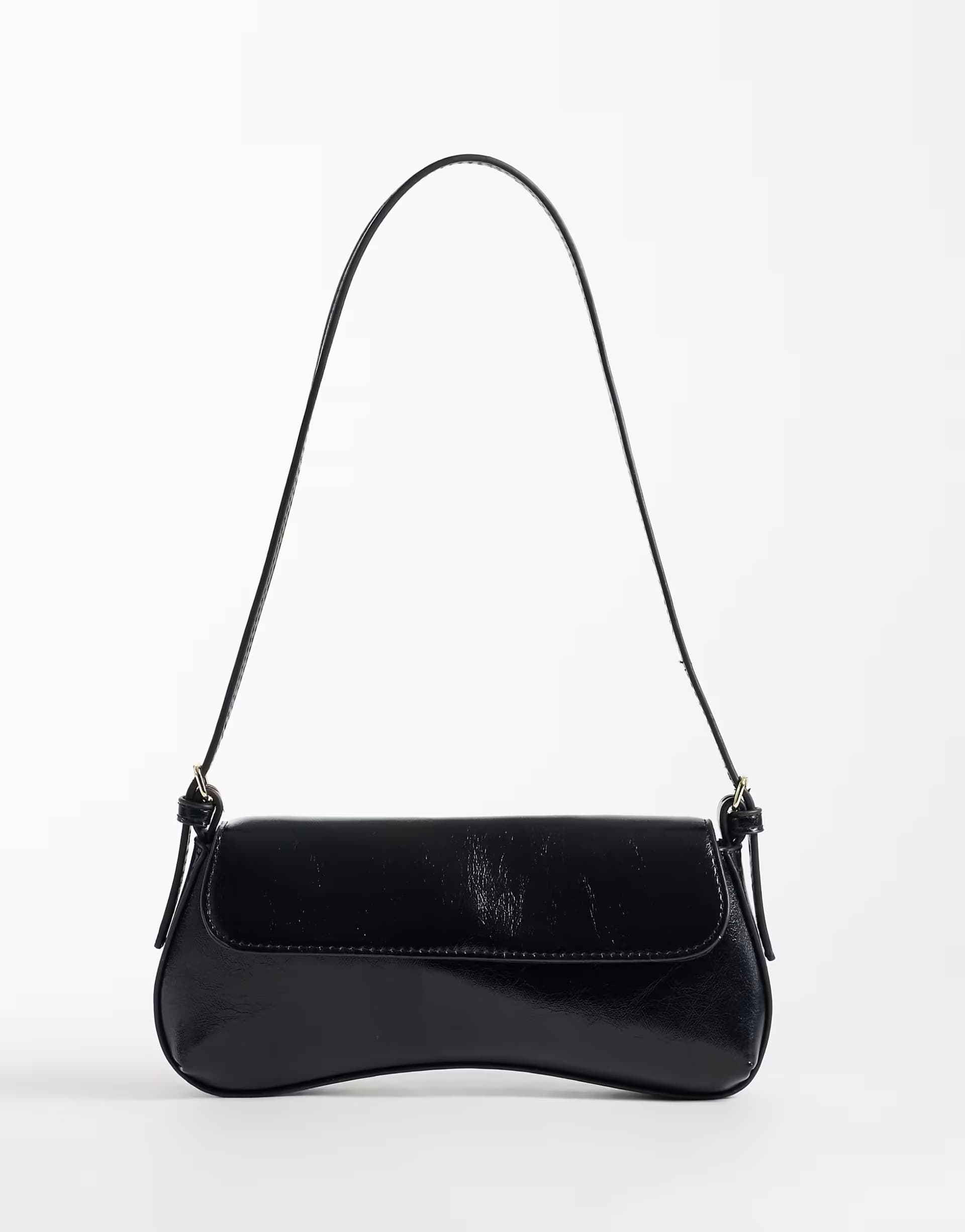 ASOS Vero Moda coated shoulder bag in black