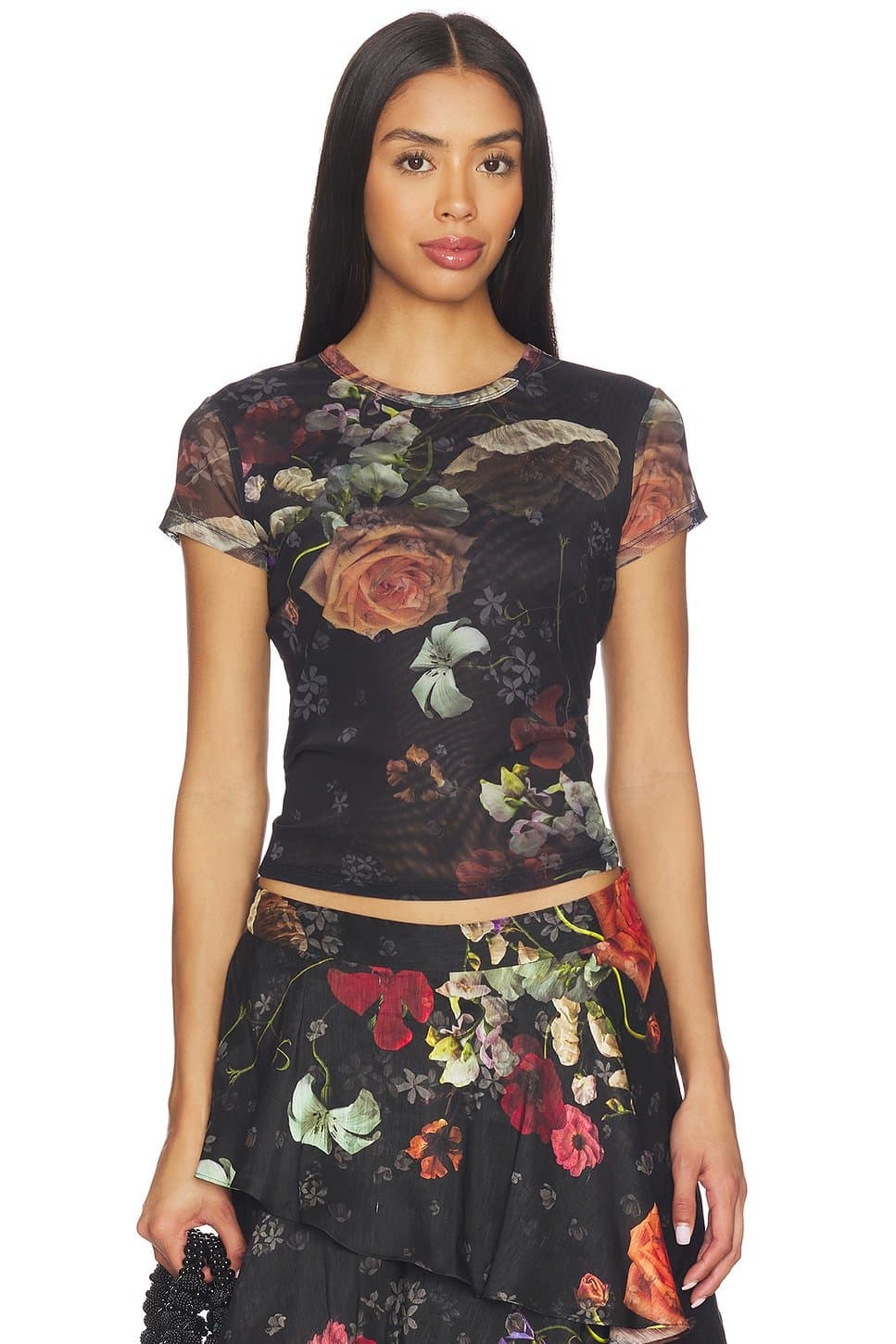 revolve Ellie Mesh Tee