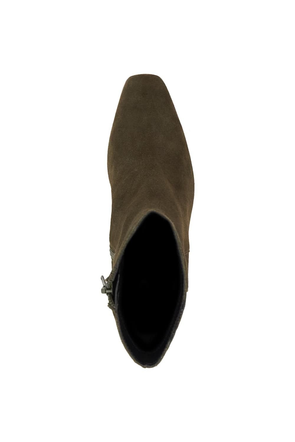 Dune London Dune London Women's 'Ovation' Suede Ankle Boots in Green - 4