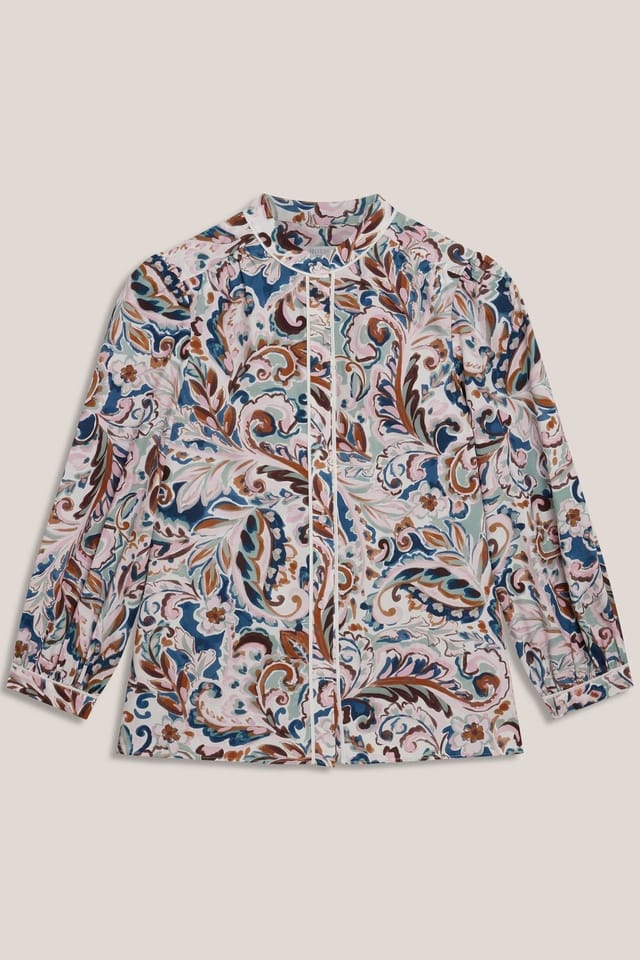 Hobbs London Hobbs London Women's Soraya Printed Blouse in Off-White - 2