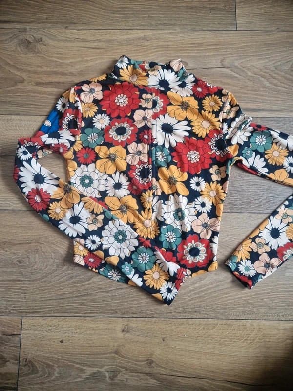 Bershka Bershka XS stretch crop top 70s 90s hippie boho
